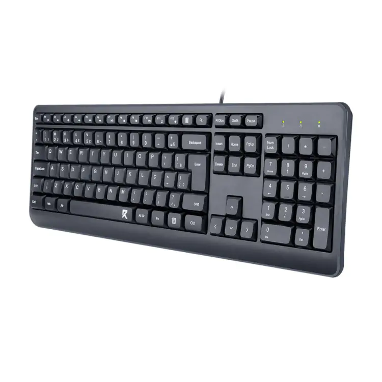 KIT TECLADO E MOUSE REDRAGON FULL SIZE 1200DPI PRETO - Imagem: 3