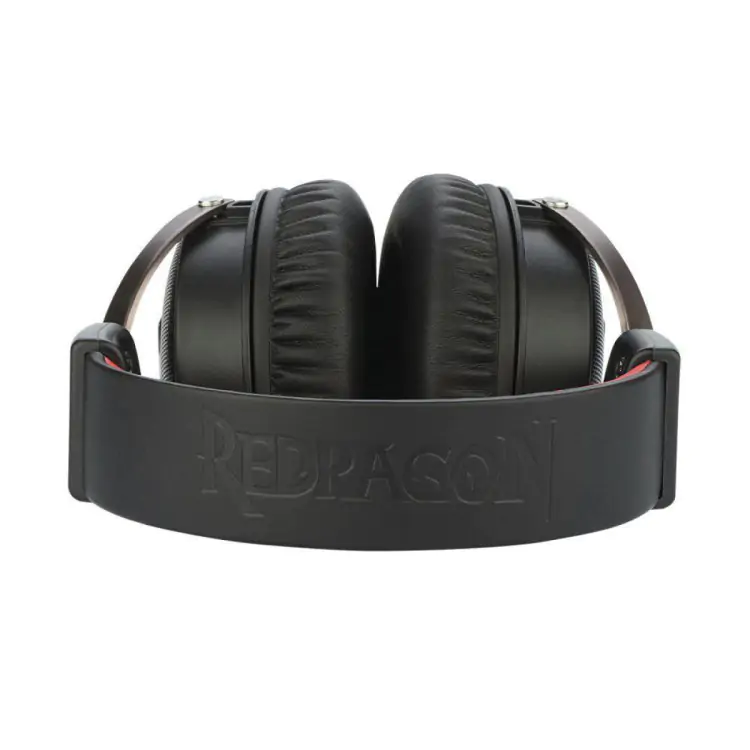 HEADSET GAMER REDRAGON ICON 7.1 SORROUND DRIVERS 50MM USB/3.5MM PRETO/VERMELHO - Imagem: 2
