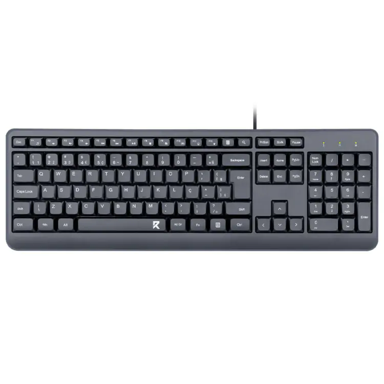 TECLADO OFFICE REDRAGON MEMBRANA FULL SIZE ABNT2 PRETO BK-7092 PT - Imagem: 1