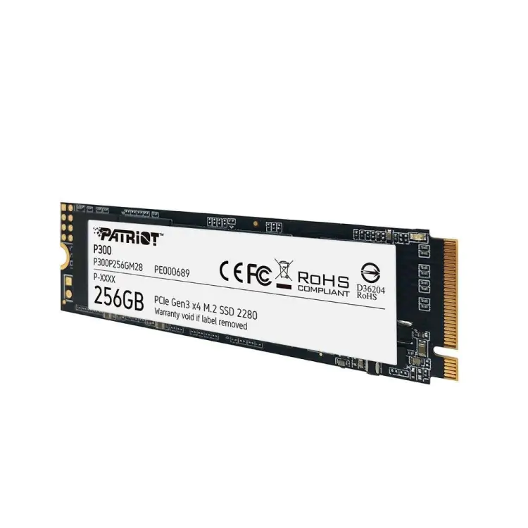 SSD M.2 256GB NVME PATRIOT P300 1700 MB/S 1000 MB/S P300P256GM28 - Imagem: 2
