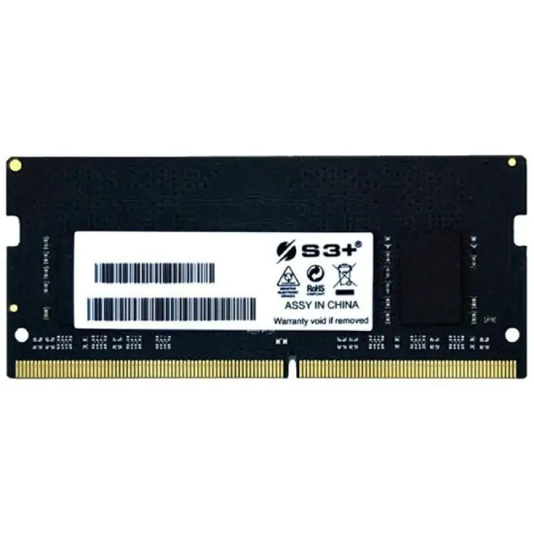 MEMÓRIA NOTEBOOK 8GB DDR4 3200MHZ S3+ PRETO - Imagem: 1