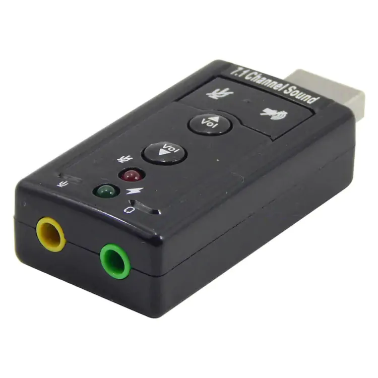 PLACA DE SOM USB AUDIO 7.1 EXBOM USOM-10 - Imagem: 1