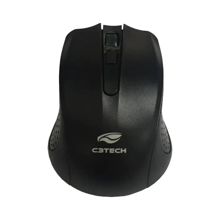 MOUSE SEM FIO C3TECH W20BK PRETO USB - Imagem: 1