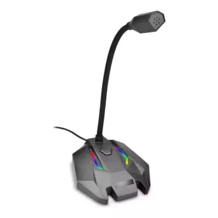 MICROFONE GAMER DE MESA PROFISSIONAL COM LED RGB ECOODA - Imagem: 1