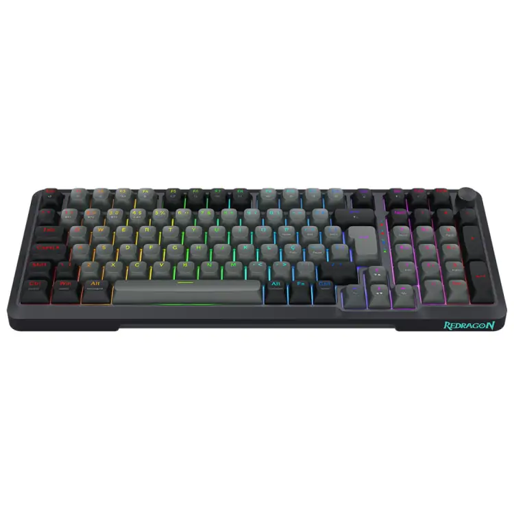 TECLADO GAMER REDRAGON BRAGI PRO RGB WIRELESS/BLUETOOTH SWITCH CREAM ABNT2 - Imagem: 2