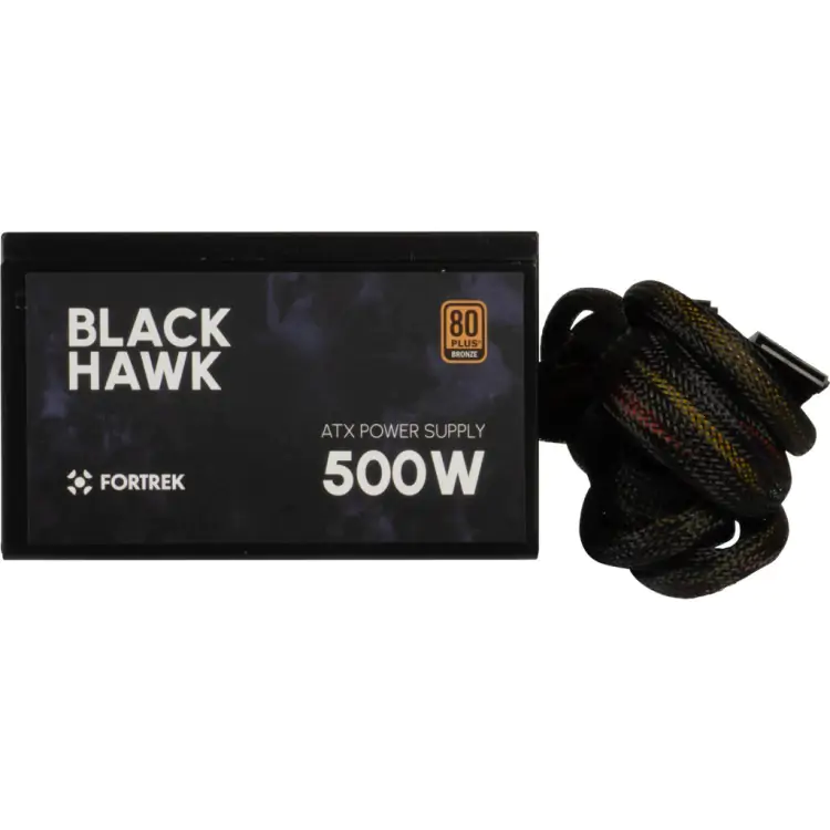 FONTE ATX 500W FORTREK BLACK HAWK 80 PLUS WHITE - Imagem: 2