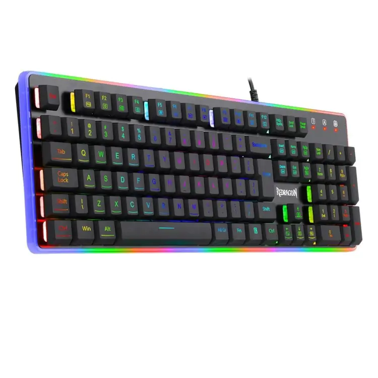 TECLADO GAMER REDRAGON DYAUS 2 RGB BLACK ABNT2 FULL SIZE - Imagem: 2