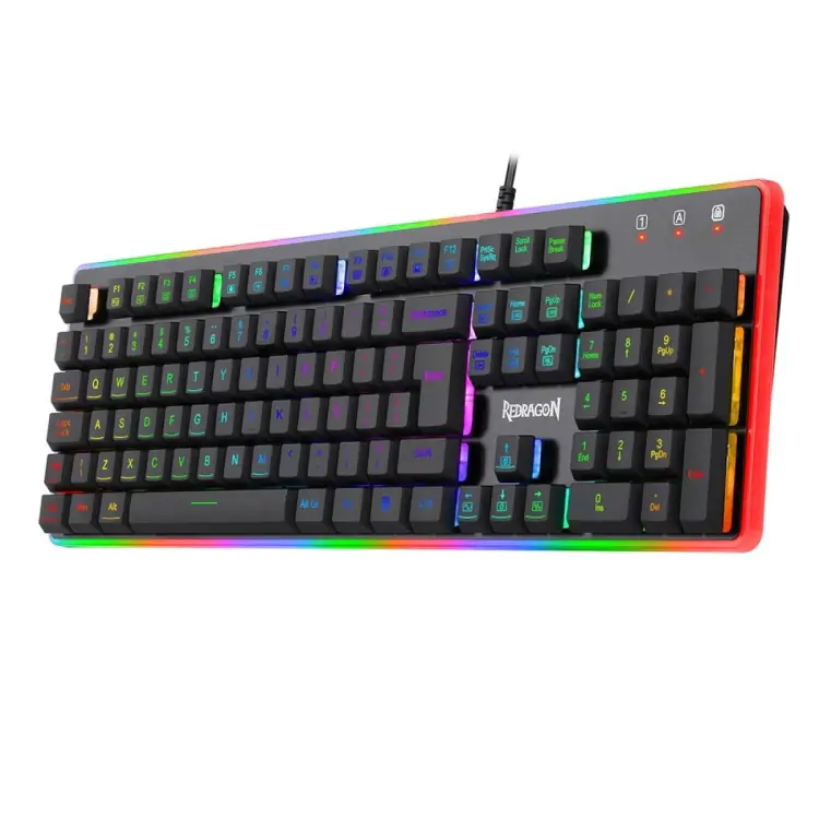 TECLADO GAMER REDRAGON DYAUS 2 RGB BLACK ABNT2 FULL SIZE - Imagem: 3