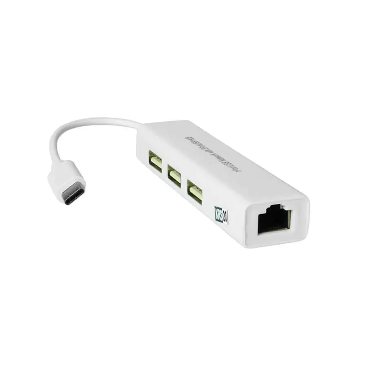 HUB USB COM 3 PORTAS TIPO C E 1 PORTA DE REDE RJ45 LE-5575 - Imagem: 2 HUB USB COM 3 PORTAS TIPO C E 1 PORTA DE REDE RJ45 LE-5575 - Imagem: 2