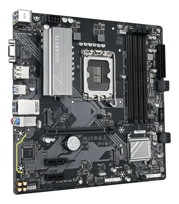 PLACA MÃE GIGABYTE B760M DS3H  INTEL LGA 1700 DDR5 MICRO ATX - Imagem: 1 PLACA MÃE GIGABYTE B760M DS3H  INTEL LGA 1700 DDR5 MICRO ATX - Imagem: 1
