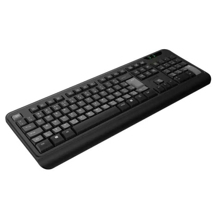 TECLADO SEM FIO PCYES COMFORT WIRELESS 2.4GHZ ABNT CMFBKW - Imagem: 2