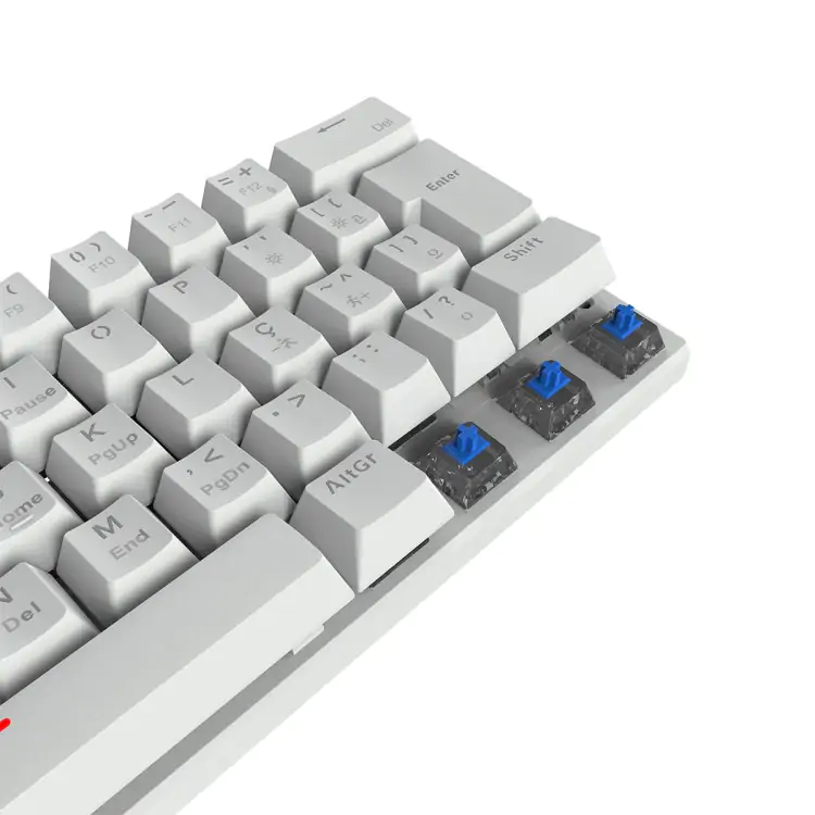 TECLADO GAMER VINIK ANIHI WHITE - SWITCH BLUE - LED RAINBOW - Imagem: 2