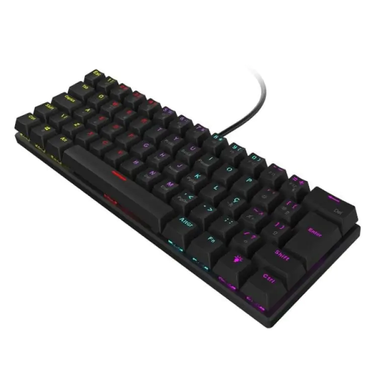 TECLADO GAMER VINIK ANIHI BLACK - SWITCH BLUE - LED RAINBOW - Imagem: 3
