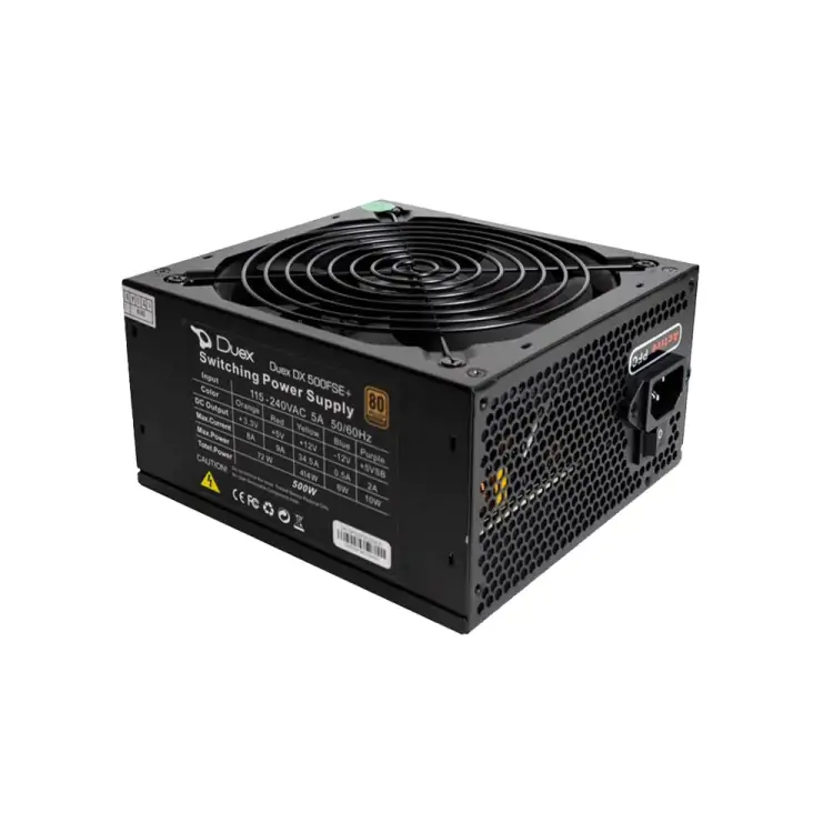 FONTE ATX 500W DUEX DX-500FSE 80 PLUS BRONZE - Imagem: 1