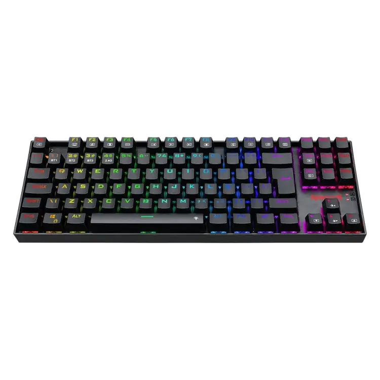TECLADO GAMER MECÂNICO REDRAGON KUMARA PRO PRETO USB LED RGB SWTICH BROWN K552RGB-BRS-B - Imagem: 2