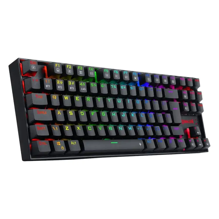 TECLADO GAMER MECÂNICO REDRAGON KUMARA PRO PRETO USB LED RGB SWTICH BROWN K552RGB-BRS-B - Imagem: 4