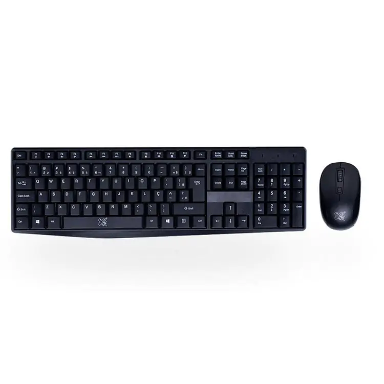 KIT TECLADO E MOUSE SEM FIO TECLAS SILENCIOSAS ABNT2 E MOUSE 1600DPI AITEK - Imagem: 1