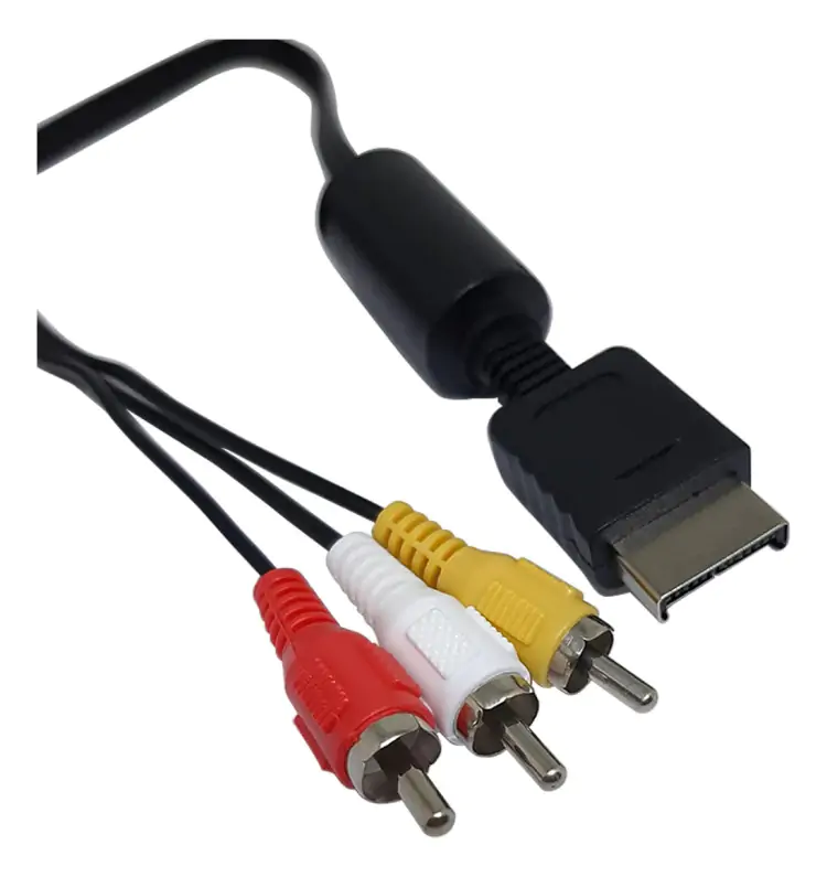CABO AUDIO E VIDEO RCA PARA PLAYSTATION 2 - Imagem: 1