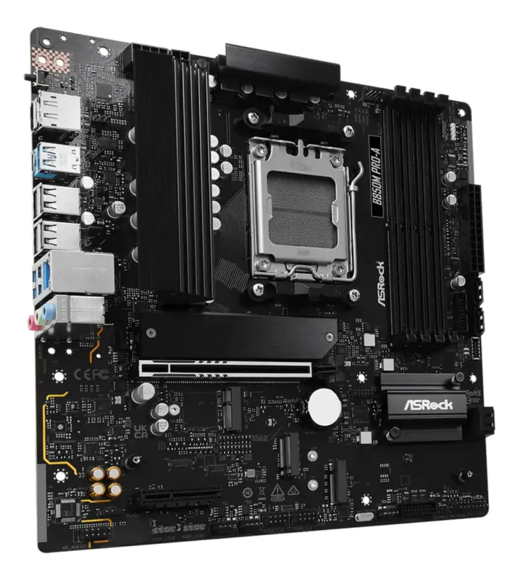 PLACA MÃE AM4 MSI B850M PRO-A WIFI DDR5 AMD MATX - Imagem: 1