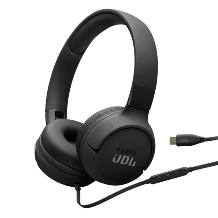 FONE DE OUVIDO JBL TUNE 520C PRETO USB-C JBLT520CBLK - Imagem: 1