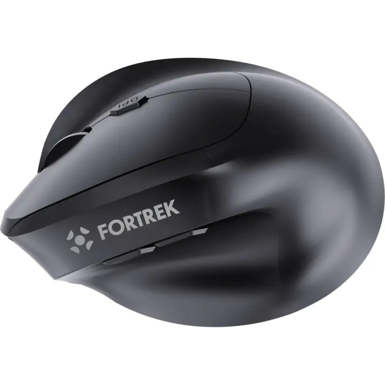MOUSE VERTICAL SEM FIO ERGONOMICO FORTREK MERG15 PRETO - Imagem: 2