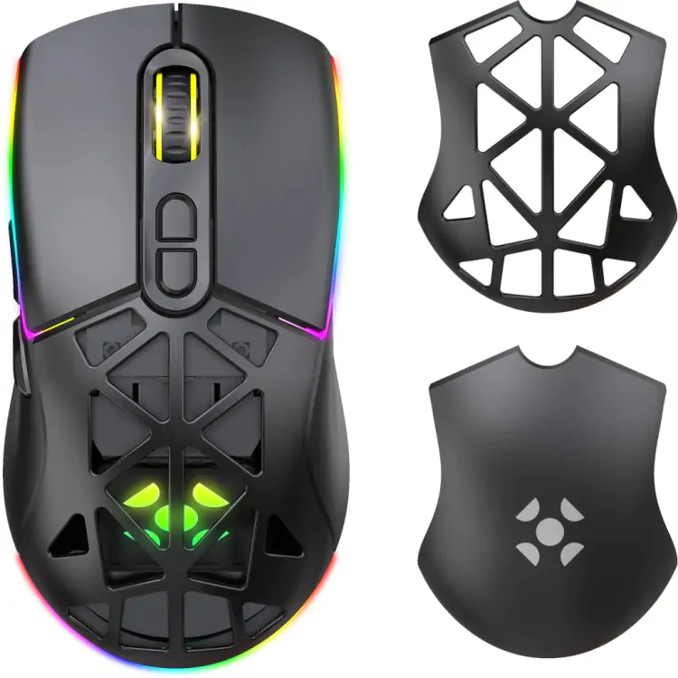 MOUSE GAMER SEM FIO WIRELESS FORTREK STRIKE AIR PRETO - Imagem: 1
