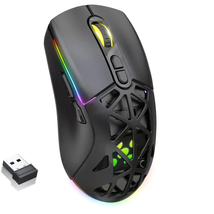 MOUSE GAMER SEM FIO WIRELESS FORTREK STRIKE AIR PRETO - Imagem: 3
