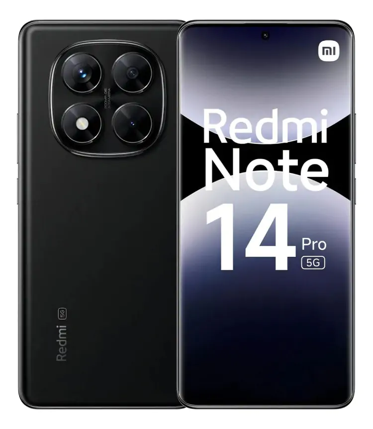 CELULAR XIAOMI REDMI NOTE 14 PRO 256GB/8GB MIDNIGHT BLACK - Imagem: 1