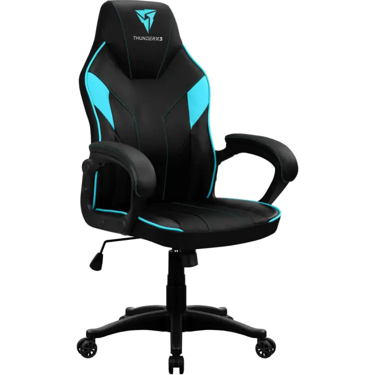 CADEIRA GAMER THUNDERX3 EC1 PRETO/CIANO - Imagem: 3