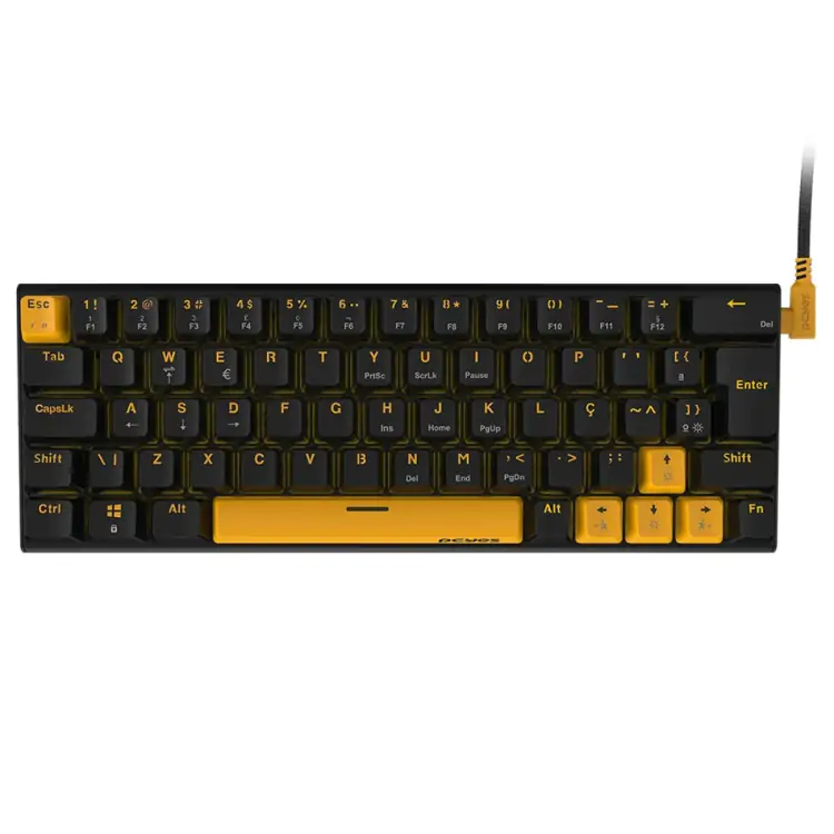 TECLADO GAMER MECANICO PCYES KUROMORI VOYAGER EDITION SWITCH BLUE - Imagem: 1