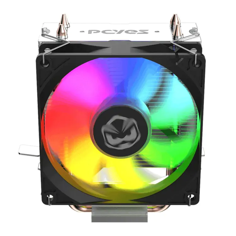 COOLER PROCESSADOR PCYES TUNDRA 90 BLACK VULCAN LED RAINBOW TDP 115W - Imagem: 3