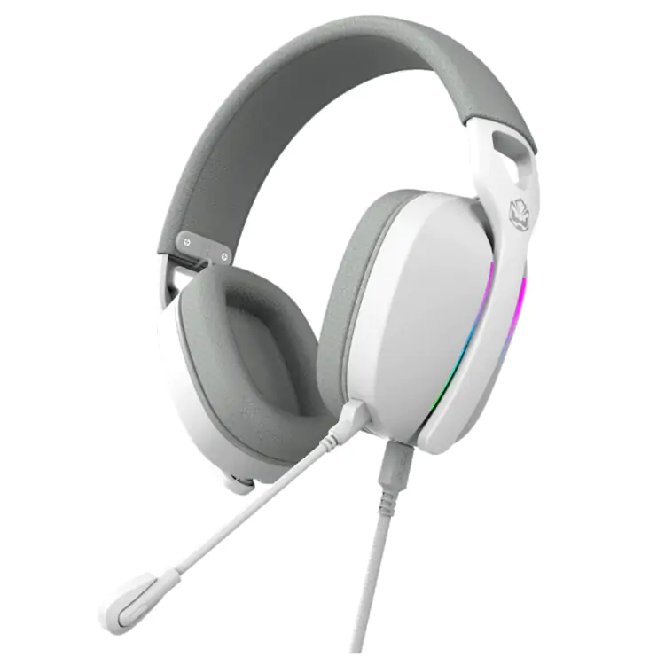 HEADSET GAMER PCYES NYRA WHITE GHOST P2/P3 3.5MM - Imagem: 1
