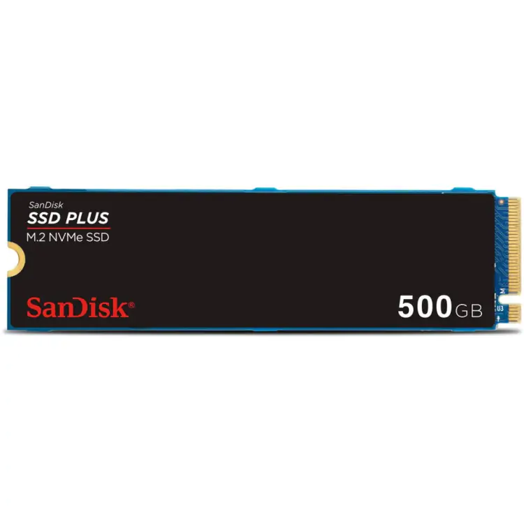 SSD M.2 500GB NVME SANDISK PLUS 2400 MB/S 1500 MB/S  SDSSDA3N-500G-G26 - Imagem: 1