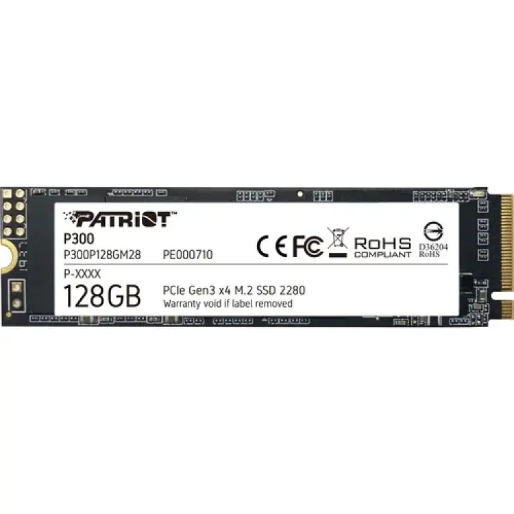 SSD M.2 128GB NVME PATRIOT P300 2100 MB/S 1100 MB/S P300P128GM28 - Imagem: 1