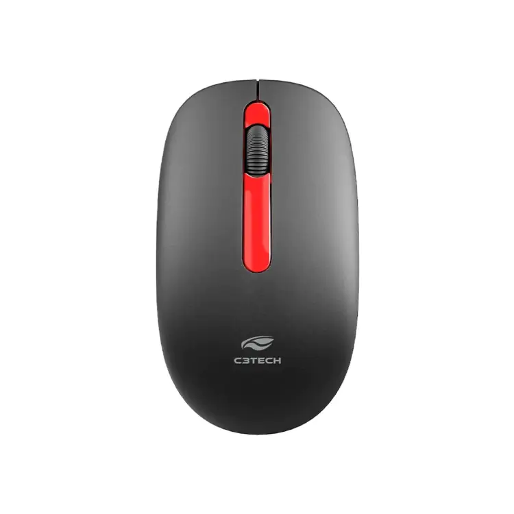 MOUSE SEM FIO C3TECH M-W15RBK VERMELHO - Imagem: 1