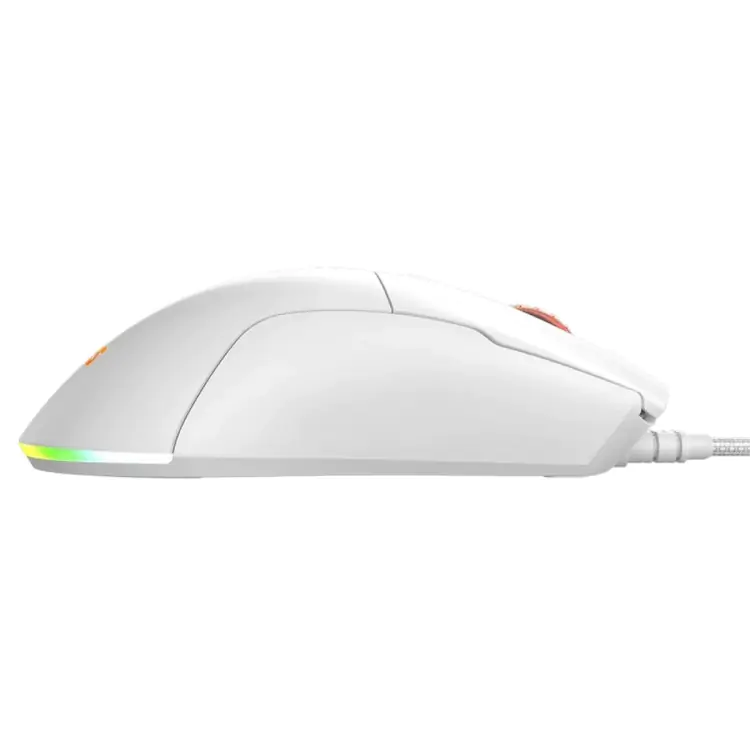 MOUSE GAMER PCYES MALUS WHITE GHOST - 12400 DPI - RGB - 6 BOTOES - PMGMWG - Imagem: 2