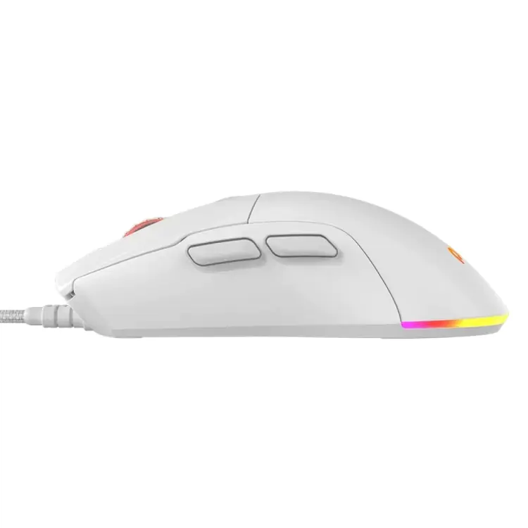 MOUSE GAMER PCYES MALUS WHITE GHOST - 12400 DPI - RGB - 6 BOTOES - PMGMWG - Imagem: 3