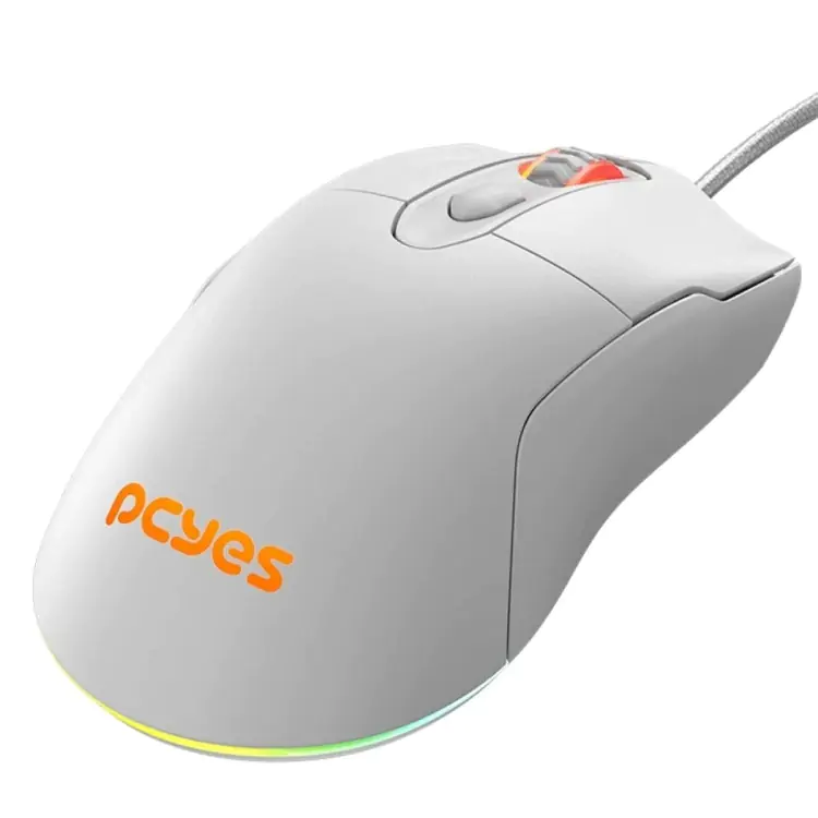 MOUSE GAMER PCYES MALUS WHITE GHOST - 12400 DPI - RGB - 6 BOTOES - PMGMWG - Imagem: 4