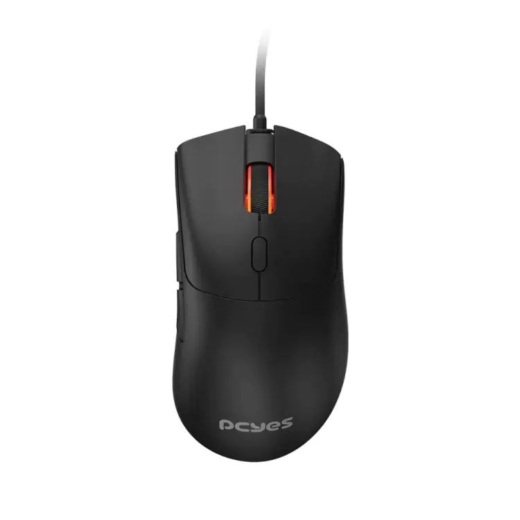 MOUSE GAMER PCYES HYDRUS BLACK VULCAN - 12400 DPI - RGB - 6 BOTOES - PMGHBV - Imagem: 1