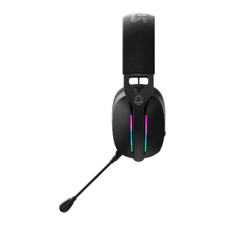 HEADSET GAMER PCYES NOWY BLACK VULCAN USB SORROUND DRIVER 40MM RGB - Imagem: 1