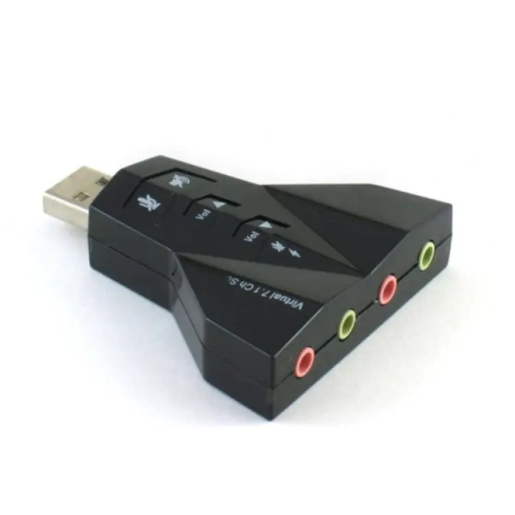 PLACA DE SOM USB AUDIO 7.1 DUPLA - Imagem: 1