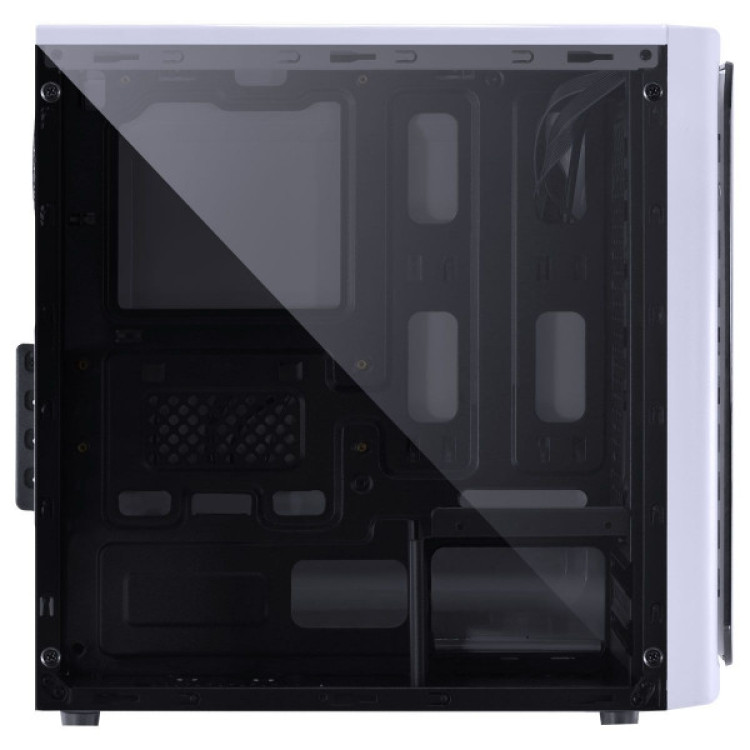 GABINETE GAMER PCYES VENUS BRANCO LED AZUL LATERAL ACRÍLICO MICRO ATX VENBCAZ2FCA - Imagem: 4