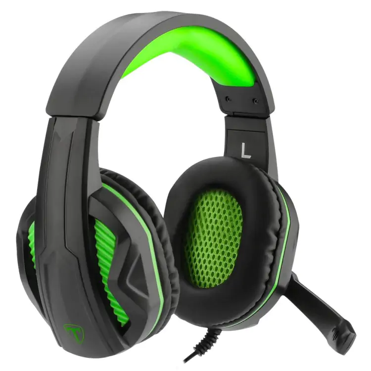 HEADSET GAMER T-DAGGER COOK T-RGH100 PRETO/VERDE P2 - Imagem: 1