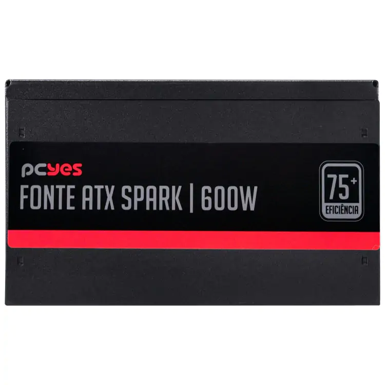 FONTE 600W PCYES SPARK PXSP600WPT PFC ATIVO - Imagem: 5