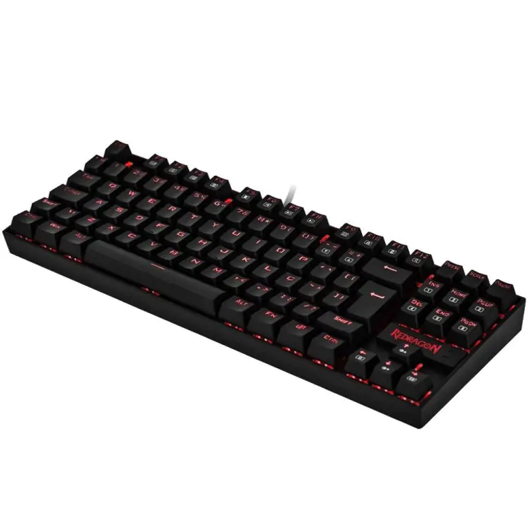 TECLADO GAMER MECÂNICO REDRAGON KUMARA PRETO USB LED RGB K552RGB-1 PT-BLUE - Imagem: 2