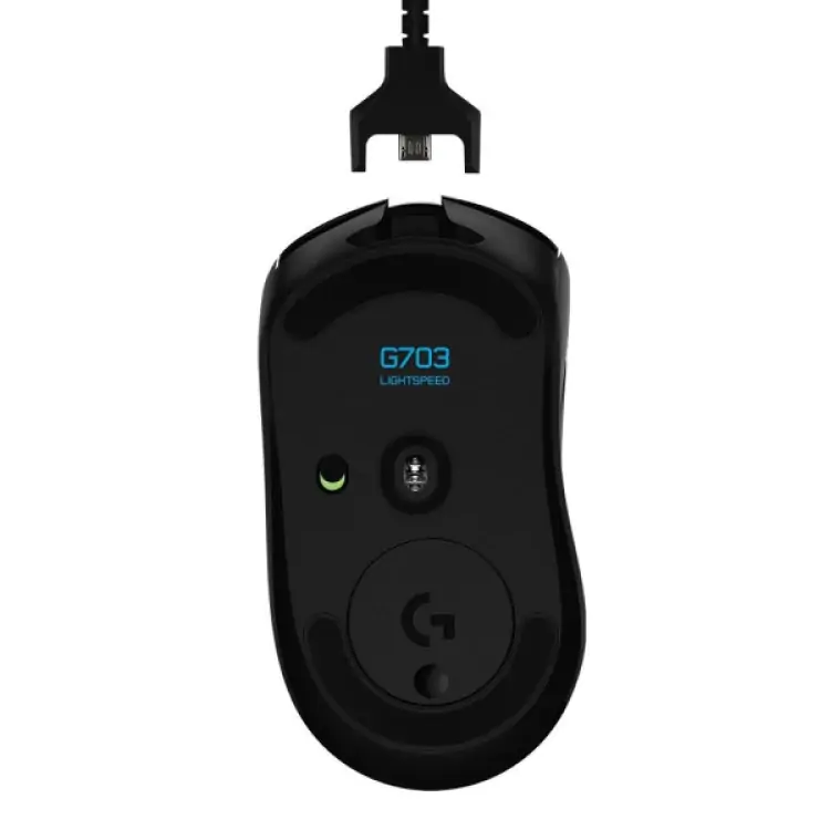 MOUSE GAMER SEM FIO LOGITECH G703 HERO PRETO USB LED RGB - Imagem: 4