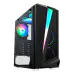 Imagem GABINETE GAMER K-MEX BLACK HAWK PRETO LED RGB LATERAL VIDRO ATX CG05QI