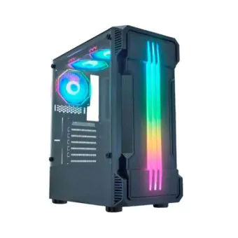 GABINETE GAMER K-MEX BIFROST II CG01KB LED RGB LATERAL VIDRO ATX