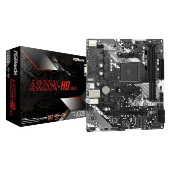 PLACA MÃE ASROCK A320M-HD R4 AMD AM4 DDR4 MICRO ATX