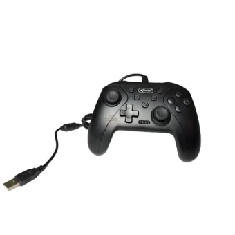 CONTROLE PARA PC/ N-SWITCH/ PS3/ ANDROID COM FIO KNUP KP-CN700 PRETO